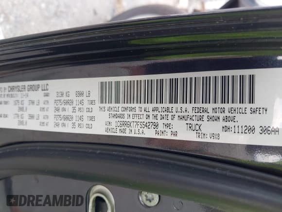 ✅ 2015 Ram 1500 Express • VIN: 1C6RR6KT7FS542790 • Lot: 42729894. Listed on IAAI with 54,530 mi. Free auction sales archive from the USA and detailed vehicle history report at DreamBid. Image 9.