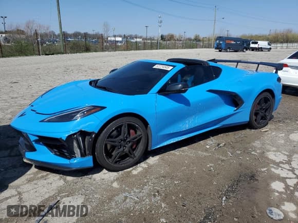 ✅ 2023 Chevrolet Corvette 3LT • VIN: 1G1YC2D4XP5134913 • Lot: 52224505. Listed on Copart with Not provided. Free auction sales archive from the USA and detailed vehicle history report at DreamBid. Image 1.