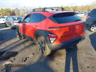 2024 Hyundai Kona SEL with VIN KM8HCCAB1RU082740, listed as a IAAI auction lot 41221160 with 14,465 mi miles and . Bid and sale history available at DreamBid. Image 3.