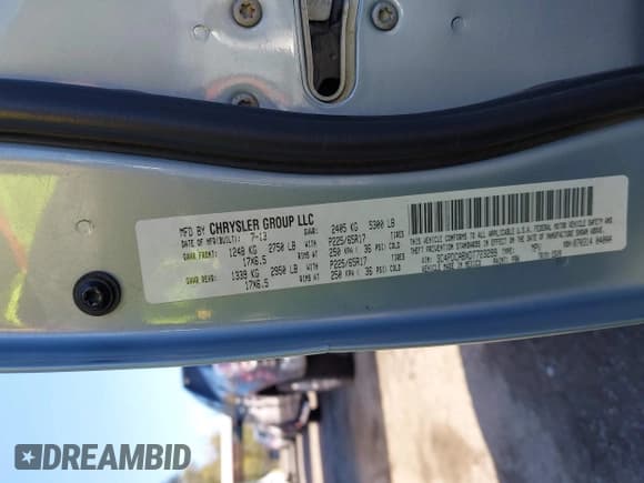 ✅ 2013 Dodge Journey SE • VIN: 3C4PDCABXDT723299 • Lot: 43424222. Wystawiony na IAAI z przebiegiem 167 672 mil. Bezpłatny archiwum sprzedaży aukcyjnych z USA i szczegółowy raport historii pojazdu na DreamBid. Zdjęcie 9.