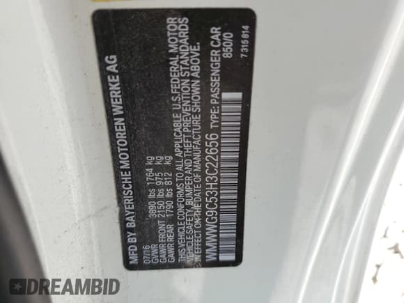 ✅ 2017 MINI Convertible Cooper S • VIN: WMWWG9C53H3C22656 • Lot: 70481284. Listed on Copart with 71,612 mi. Free auction sales archive from the USA and detailed vehicle history report at DreamBid. Image 12.