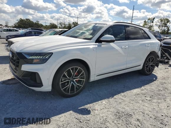 ✅ 2019 Audi Q8 Prestige • VIN: WA1FVAF11KD006896 • Lot: 86658405. Listed on Copart with 51,484 mi. Free auction sales archive from the USA and detailed vehicle history report at DreamBid. Image 1.