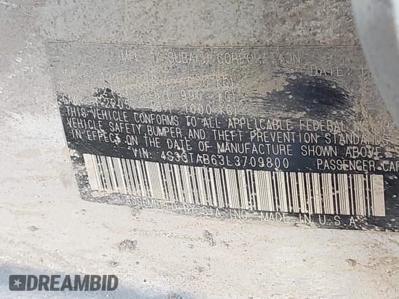 ✅ 2020 Subaru Impreza • VIN: 4S3GTAB63L3709800 • Лот: 41790031. Опубликован ранее на IAAI с пробегом 81 742 миль. Бесплатный доступ к архиву аукционных продаж из США и подробный отчёт об истории автомобиля на DreamBid. Изображение 9.