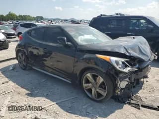 ✅ 2014 Hyundai Veloster Turbo • VIN: KMHTC6AE9EU202414 • Lot: 66387894. Wystawiony na Copart z przebiegiem 157 950 mil. Bezpłatny archiwum sprzedaży aukcyjnych z USA i szczegółowy raport historii pojazdu na DreamBid. Zdjęcie 4.