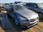 ✅ 2018 Infiniti Q50 Luxe • VIN: JN1EV7AP7JM592036 • Lot: 54249655. Listed on Copart with 90,398 mi. Free auction sales archive from the USA and detailed vehicle history report at DreamBid. Image 4.