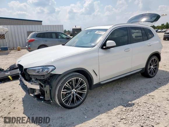 ✅ 2024 BMW X3 sDrive30i • VIN: 5UX43DP05R9W79339 • Lot: 80664155. Listed on Copart with 6,886 mi. Free auction sales archive from the USA and detailed vehicle history report at DreamBid. Image 1.