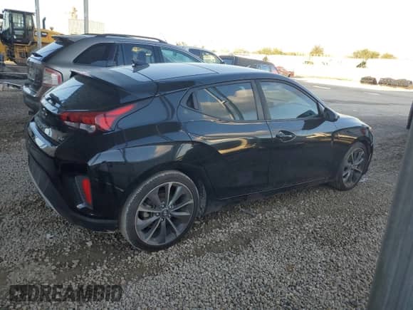 2019 Hyundai Veloster Premium with VIN KMHTG6AF3KU003271, listed as a Copart auction lot 72509544 with 84,571 mi miles and Clean title. Bid and sale history available at DreamBid. Image 3.