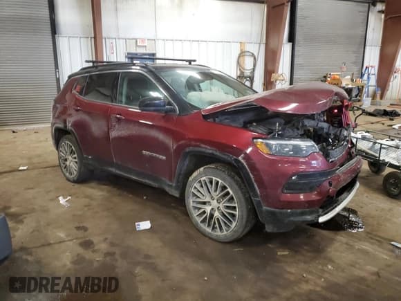 ✅ 2022 Jeep Compass Limited • VIN: 3C4NJDCB5NT194915 • Лот: 82720085. Опубликован ранее на Copart с пробегом 92 363 миль. Бесплатный доступ к архиву аукционных продаж из США и подробный отчёт об истории автомобиля на DreamBid. Изображение 4.