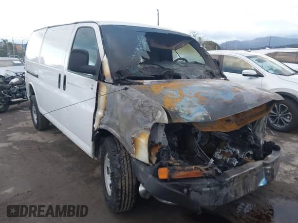 ✅ 2012 Chevrolet Express Cargo • VIN: 1GCWGFCG7C1198849 • Lot: 43769179. Listed on IAAI with Not provided. Free auction sales archive from the USA and detailed vehicle history report at DreamBid. Image 1.