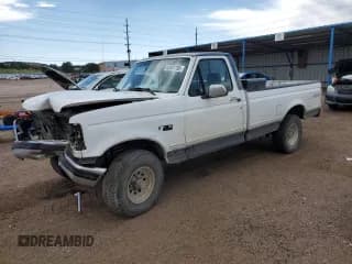 ✅ 1993 Ford F-150 • VIN: 2FTEF14H3PCA62828 • Lot: 63947795. Listed on Copart with 134,643 mi. Free auction sales archive from the USA and detailed vehicle history report at DreamBid. Image 1.