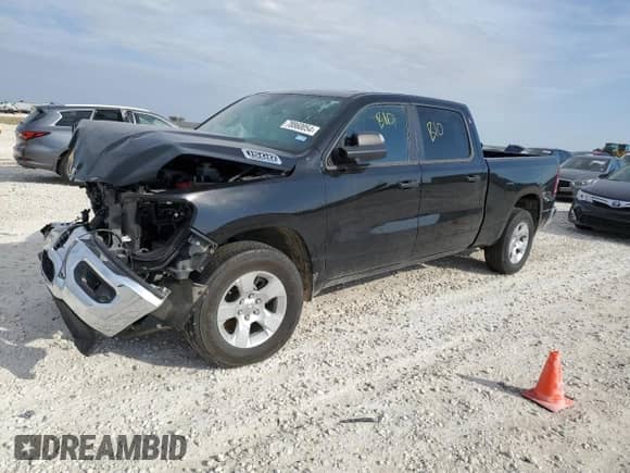 2023 Ram 1500 Tradesman z VIN 1C6RRENT7PN619731, wystawiony jako Copart lot #78860054 z przebiegiem Nie podano mil oraz Szkoda całkowita • Salvage title. Historia ofert i sprzedaży dostępna na DreamBid. Obrazek 1.
