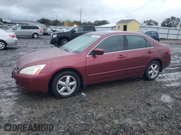 ✅ 2003 Honda Accord EX • VIN: JHMCM56673C074303 • Lot: 91943895. Listed on Copart with 195,385 mi. Free auction sales archive from the USA and detailed vehicle history report at DreamBid. Image 1.