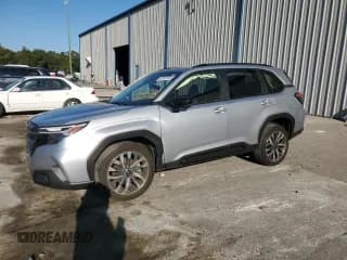 ✅ 2025 Subaru Forester Touring • VIN: JF2SLDTC9SH430869 • Лот: 91243155. Опубликован ранее на Copart с пробегом 58 176 миль. Бесплатный доступ к архиву аукционных продаж из США и подробный отчёт об истории автомобиля на DreamBid. Изображение 1.