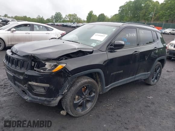 ✅ 2021 Jeep Compass Latitude • VIN: 3C4NJDBB6MT590092 • Lot: 42351097. Listed on IAAI with 72,428 mi. Free auction sales archive from the USA and detailed vehicle history report at DreamBid. Image 17.