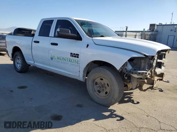 2019 Ram 1500 Express with VIN 1C6RR7FG4KS541822, listed as a Copart auction lot 88584925 with 143,538 mi miles and Salvage title. Bid and sale history available at DreamBid. Image 4.