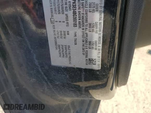 2011 Chevrolet Silverado 1500 LT с VIN 3GCPKSE34BG360183, выставлен на аукционе Copart как лот 84203935 с пробегом Не указан миль и Списание • Salvage title. История ставок и продаж доступна на DreamBid. Изображение 12.