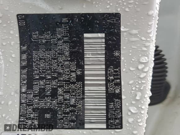 ✅ 2012 Toyota Sequoia Platinum • VIN: 5TDDW5G11CS062956 • Лот: 95505485. Опубликован ранее на Copart с пробегом 173 141 миль. Бесплатный доступ к архиву аукционных продаж из США и подробный отчёт об истории автомобиля на DreamBid. Изображение 14.