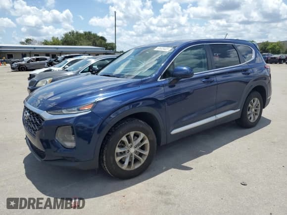 ✅ 2019 Hyundai Santa Fe SE • VIN: 5NMS2CAD9KH107511 • Lot: 63495303. Listed on Copart with 80,510 mi. Free auction sales archive from the USA and detailed vehicle history report at DreamBid. Image 1.