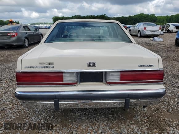 ✅ 1991 Mercury Grand Marquis • VIN: 2MECM75F9MX655898 • Lot: 58300935. Listed on Copart with 25,562 mi. Free auction sales archive from the USA and detailed vehicle history report at DreamBid. Image 6.