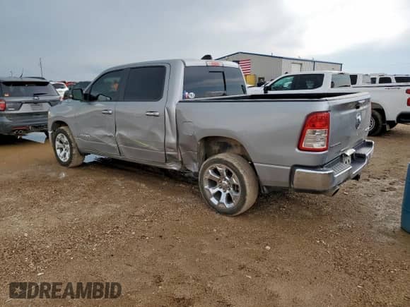 2020 Ram 1500 Big Horn z VIN 1C6SRFFT5LN167293, wystawiony jako Copart lot #67079115 z przebiegiem 148 722 mil mil oraz Szkoda całkowita • Salvage title. Historia ofert i sprzedaży dostępna na DreamBid. Obrazek 2.