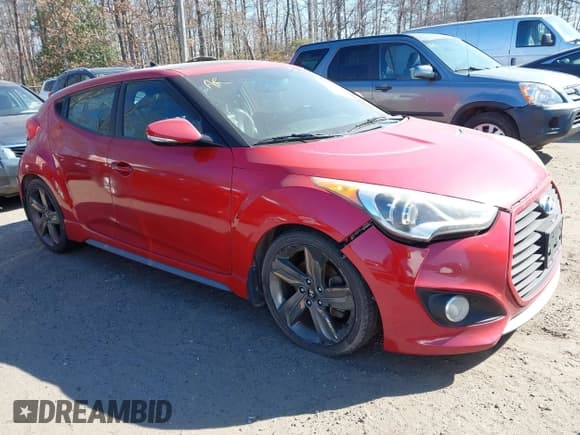 ✅ 2014 Hyundai Veloster Turbo • VIN: KMHTC6AE3EU194438 • Lot: 41635664. Wystawiony na IAAI z przebiegiem 124 054 mil. Bezpłatny archiwum sprzedaży aukcyjnych z USA i szczegółowy raport historii pojazdu na DreamBid. Zdjęcie 1.