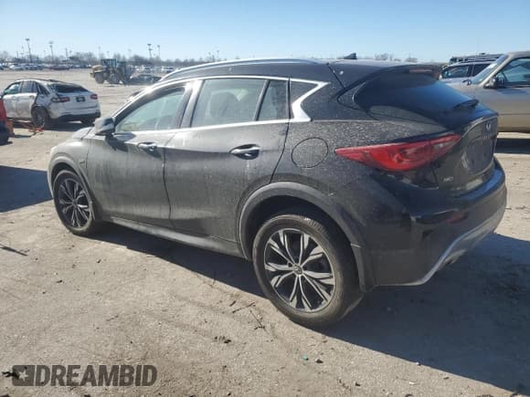 ✅ 2018 Infiniti QX30 Essential • VIN: SJKCH5CR3JA005893 • Lot: 47172135. Listed on Copart with 108,149 mi. Free auction sales archive from the USA and detailed vehicle history report at DreamBid. Image 2.