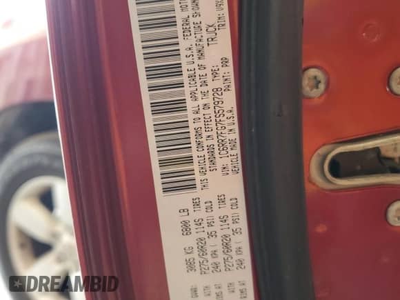 2015 Ram 1500 Express with VIN 1C6RR7FG7FS579728, listed as a Copart auction lot 67193195 with 129,050 mi miles and Clean title. Bid and sale history available at DreamBid. Image 12.
