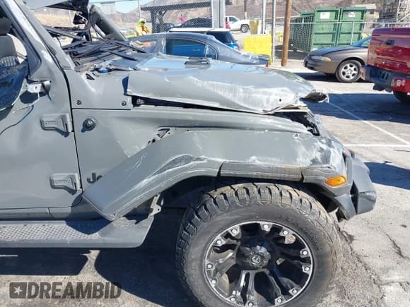 ✅ 2021 Jeep Wrangler Unlimited Sport S • VIN: 1C4HJXDG6MW817511 • Lot: 43464363. Listed on IAAI with 53,827 mi. Free auction sales archive from the USA and detailed vehicle history report at DreamBid. Image 13.