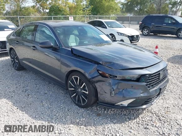 ✅ 2023 Honda Accord Touring • VIN: 1HGCY2F81PA016387 • Lot: 43341334. Listed on IAAI with 42,339 mi. Free auction sales archive from the USA and detailed vehicle history report at DreamBid. Image 1.