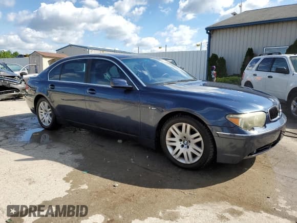 ✅ 2003 BMW 7 Series 745Li • VIN: WBAGN63433DR16621 • Lot: 53886355. Listed on Copart with 122,775 mi. Free auction sales archive from the USA and detailed vehicle history report at DreamBid. Image 4.
