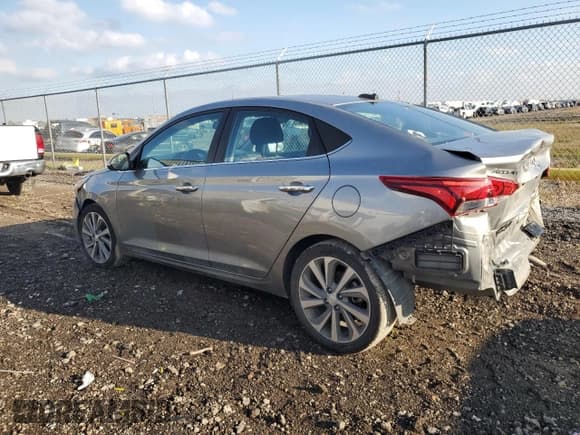 ✅ 2022 Hyundai Accent Limited • VIN: 3KPC34A61NE166041 • Лот: 82451774. Опубликован ранее на Copart с пробегом 59 689 миль. Бесплатный доступ к архиву аукционных продаж из США и подробный отчёт об истории автомобиля на DreamBid. Изображение 2.