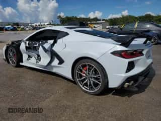 2024 Chevrolet Corvette 1LT z VIN 1G1YA2D42R5120867, wystawiony jako Copart lot #69086764 z przebiegiem 6 497 mil mil oraz Szkoda całkowita • Salvage title. Historia ofert i sprzedaży dostępna na DreamBid. Obrazek 2.