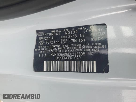 ✅ 2014 Hyundai Veloster • VIN: KMHTC6AD6EU213698 • Lot: 78961304. Wystawiony na Copart z przebiegiem 150 864 mil. Bezpłatny archiwum sprzedaży aukcyjnych z USA i szczegółowy raport historii pojazdu na DreamBid. Zdjęcie 12.