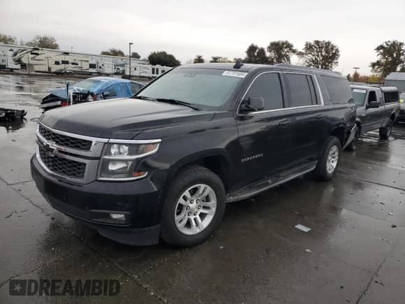 2015 Chevrolet Suburban LT with VIN 1GNSKJKC4FR631247, listed as a Copart auction lot 81781684 with 157,269 mi miles and Clean title. Bid and sale history available at DreamBid. Image 1.
