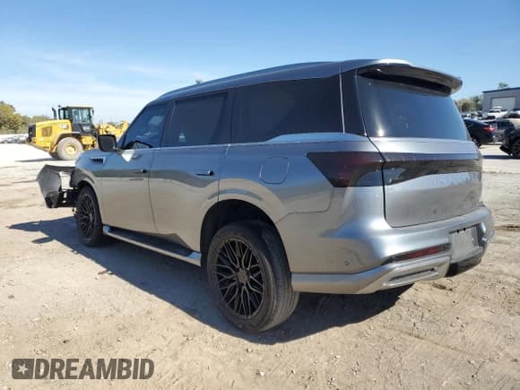 ✅ 2025 Infiniti QX80 Sensory • VIN: JN8AZ3DE9S9702080 • Lot: 91183955. Listed on Copart with 10,759 mi. Free auction sales archive from the USA and detailed vehicle history report at DreamBid. Image 2.