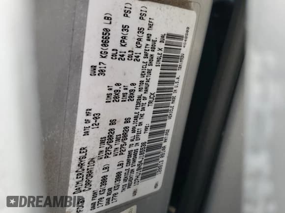 ✅ 2004 Dodge 1500 SLT • VIN: 1D7HU18N54J185536 • Лот: 80550964. Опубликован ранее на Copart с пробегом 136 688 миль. Бесплатный доступ к архиву аукционных продаж из США и подробный отчёт об истории автомобиля на DreamBid. Изображение 12.