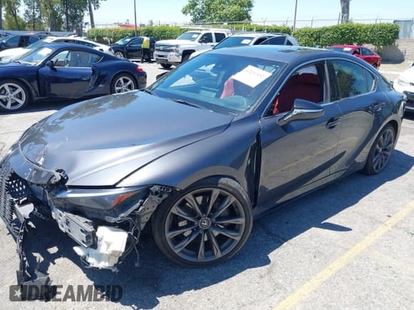 ✅ 2023 Lexus IS 350 F Sport • VIN: JTHGZ1B27P5063424 • Lot: 42233332. Listed on IAAI with 61,589 mi. Free auction sales archive from the USA and detailed vehicle history report at DreamBid. Image 2.