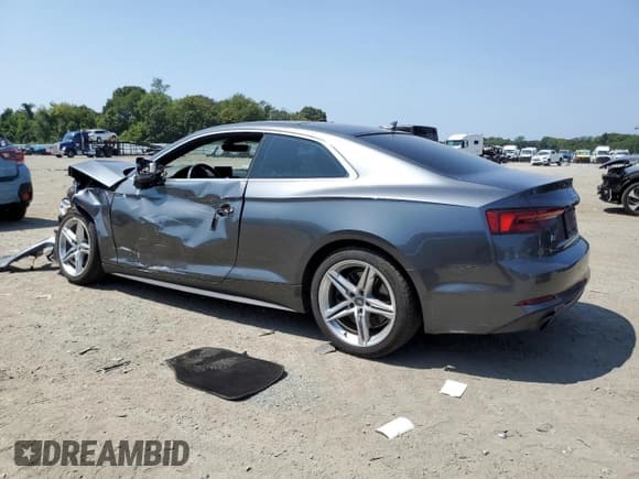 ✅ 2018 Audi A5 • VIN: WAU8NAF53JA100003 • Lot: 68085895. Listed on Copart with 52,526 mi. Free auction sales archive from the USA and detailed vehicle history report at DreamBid. Image 2.