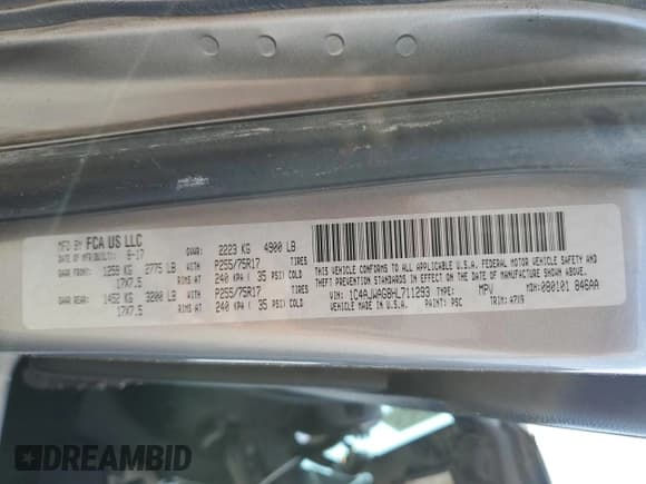 ✅ 2017 Jeep Wrangler Sport • VIN: 1C4AJWAG8HL711293 • Лот: 59358425. Опубликован ранее на Copart с пробегом 74 427 миль. Бесплатный доступ к архиву аукционных продаж из США и подробный отчёт об истории автомобиля на DreamBid. Изображение 13.