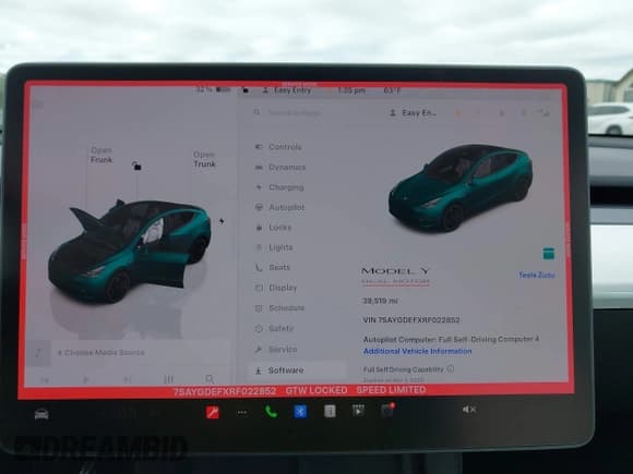 ✅ 2024 Tesla Model Y Performance • VIN: 7SAYGDEFXRF022852 • Лот: 43415357. Опубликован ранее на IAAI с пробегом 39 519 миль. Бесплатный доступ к архиву аукционных продаж из США и подробный отчёт об истории автомобиля на DreamBid. Изображение 18.