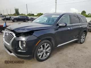 2021 Hyundai Palisade SEL z VIN KM8R44HE1MU184491, wystawiony jako Copart lot #62390894 z przebiegiem 86 784 mil mil oraz Szkoda całkowita • Salvage title. Historia ofert i sprzedaży dostępna na DreamBid. Obrazek 1.