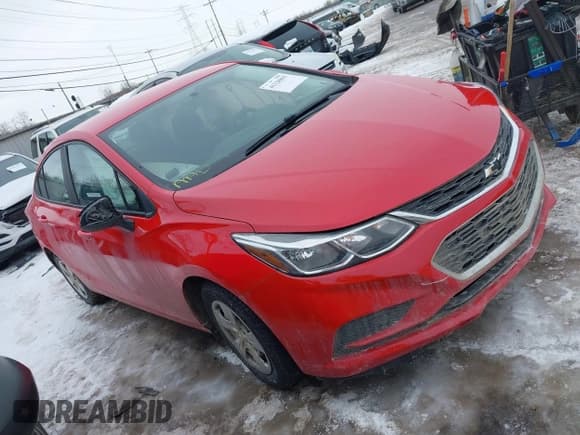 ✅ 2016 Chevrolet Cruze LS • VIN: 1G1BB5SM3G7281768 • Lot: 41328895. Listed on IAAI with 168,039 mi. Free auction sales archive from the USA and detailed vehicle history report at DreamBid. Image 1.