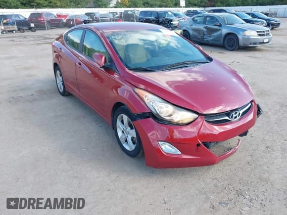 ✅ 2013 Hyundai Elantra GLS • VIN: KMHDH4AE9DU631867 • Lot: 43363264. Listed on IAAI with 64,875 mi. Free auction sales archive from the USA and detailed vehicle history report at DreamBid. Image 1.