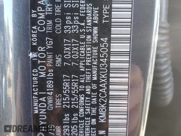 ✅ 2019 Hyundai Kona SEL • VIN: KM8K2CAAXKU345054 • Лот: 75234404. Опубликован ранее на Copart с пробегом 12 012 миль. Бесплатный доступ к архиву аукционных продаж из США и подробный отчёт об истории автомобиля на DreamBid. Изображение 12.