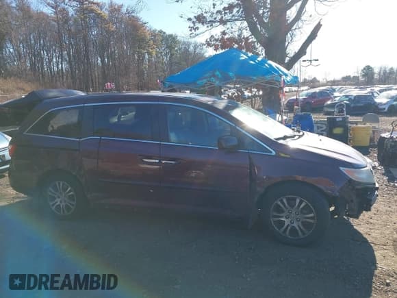 ✅ 2012 Honda Odyssey EX-L • VIN: 5FNRL5H66CB045938 • Lot: 43890726. Listed on IAAI with 240,906 mi. Free auction sales archive from the USA and detailed vehicle history report at DreamBid. Image 13.