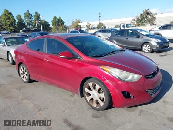 ✅ 2013 Hyundai Elantra GLS • VIN: 5NPDH4AE0DH299459 • Lot: 43652874. Listed on IAAI with 173,549 mi. Free auction sales archive from the USA and detailed vehicle history report at DreamBid. Image 1.