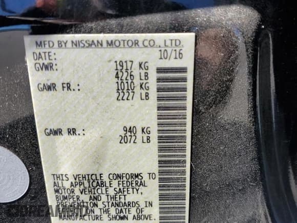 ✅ 2017 Nissan Altima S • VIN: 1N4AL3AP1HC140700 • Lot: 82469895. Wystawiony na Copart z przebiegiem 169 705 mil. Bezpłatny archiwum sprzedaży aukcyjnych z USA i szczegółowy raport historii pojazdu na DreamBid. Zdjęcie 12.