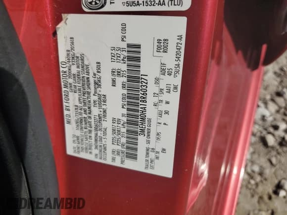 ✅ 2011 Mercury Milan • VIN: 3MEHM0HA1BR603271 • Lot: 46684185. Wystawiony na Copart z przebiegiem 137 970 mil. Bezpłatny archiwum sprzedaży aukcyjnych z USA i szczegółowy raport historii pojazdu na DreamBid. Zdjęcie 14.