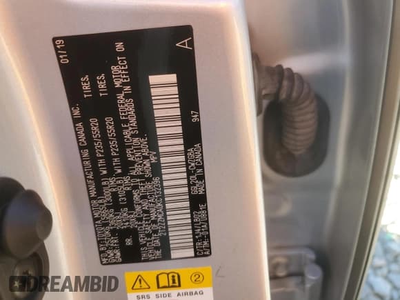 ✅ 2019 Lexus RX 350 • VIN: 2T2ZZMCA0KC132396 • Лот: 92888955. Опубликован ранее на Copart с пробегом 57 604 миль. Бесплатный доступ к архиву аукционных продаж из США и подробный отчёт об истории автомобиля на DreamBid. Изображение 13.