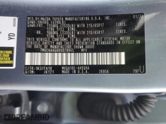 ✅ 2024 Toyota Corolla Cross LE • VIN: 7MUCAAAG6RV079945 • Lot: 71922435. Listed on Copart with 32,764 mi. Free auction sales archive from the USA and detailed vehicle history report at DreamBid. Image 13.